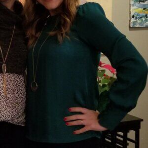 Express Dressy Long Sleeve Top